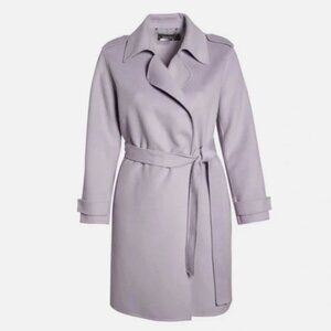 Badgley Mischka Lavendar Wool Blend Coat